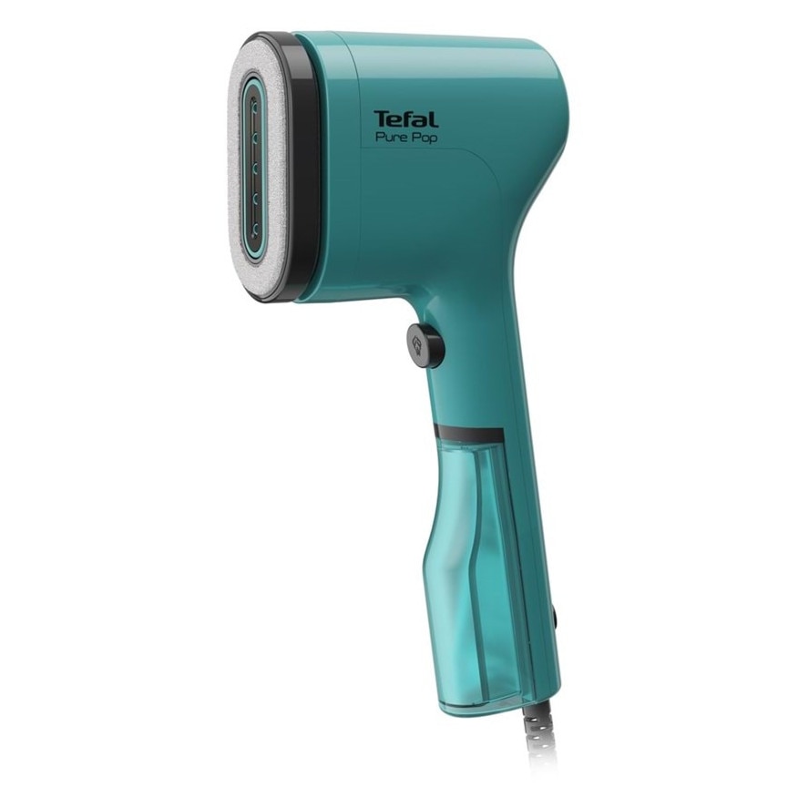 Apart de calcat manual cu abur, Tefal Pure POP, 1300W, 20g/min, verde, set cu geanta de calatorie