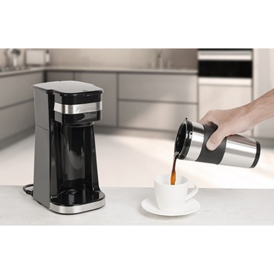 Cafetiere Bestron cu cub de termic 420ml, 750W, compacta, set complet