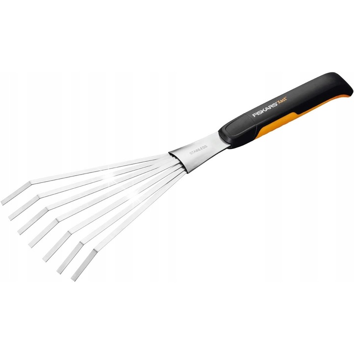 Greble Fiskars Xact 7 dinti, 44cm, manere confortabile
