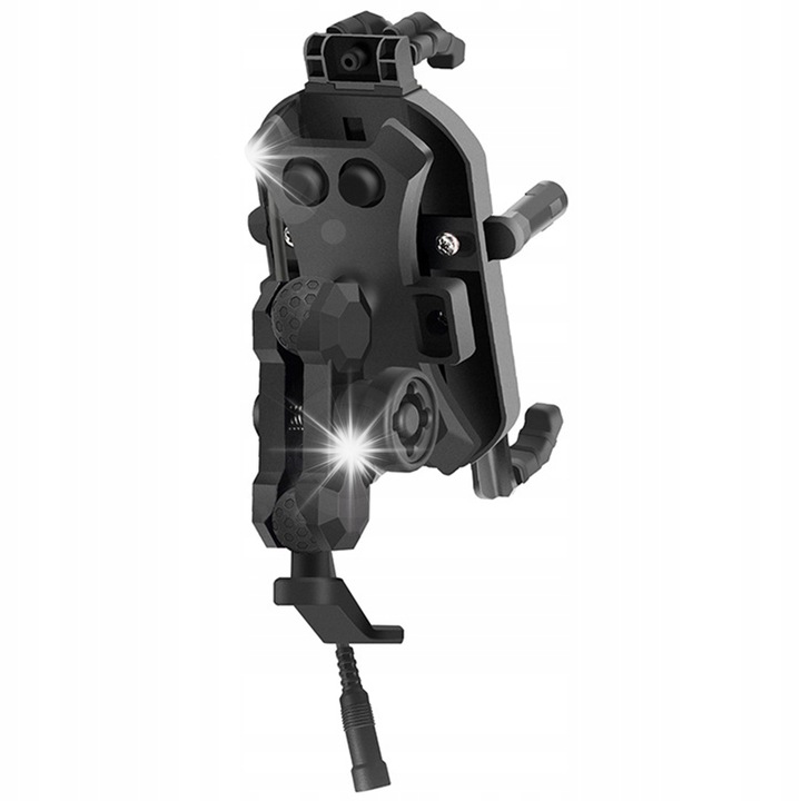DKM telefontartó, 130-170x60-90 mm, Fekete