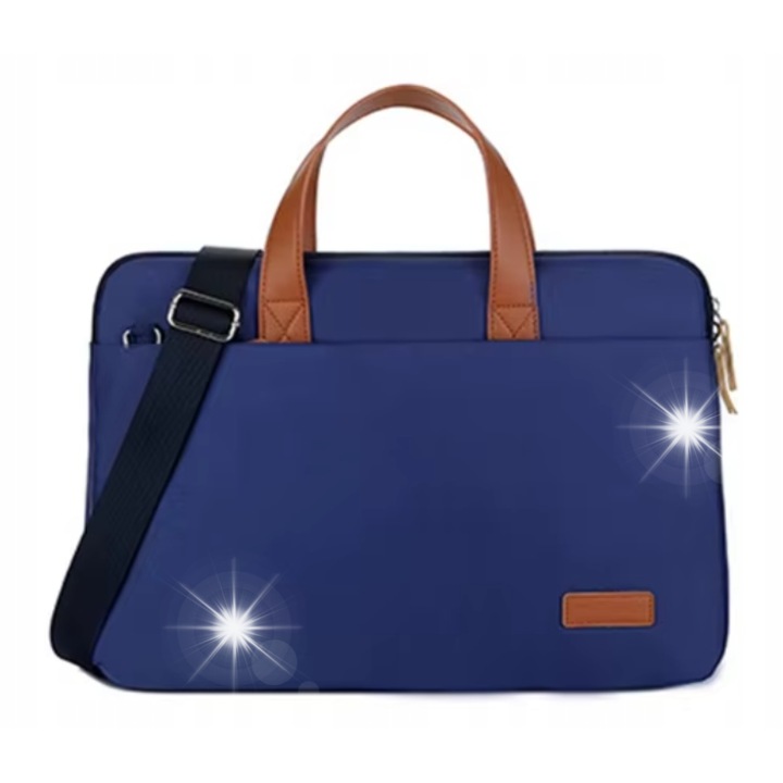 Чанта за лаптоп DKM, 15-16 инча, водоустойчива, с регулируема презрамка, 41x29x2,5-4,5 см, комплект с външен джоб