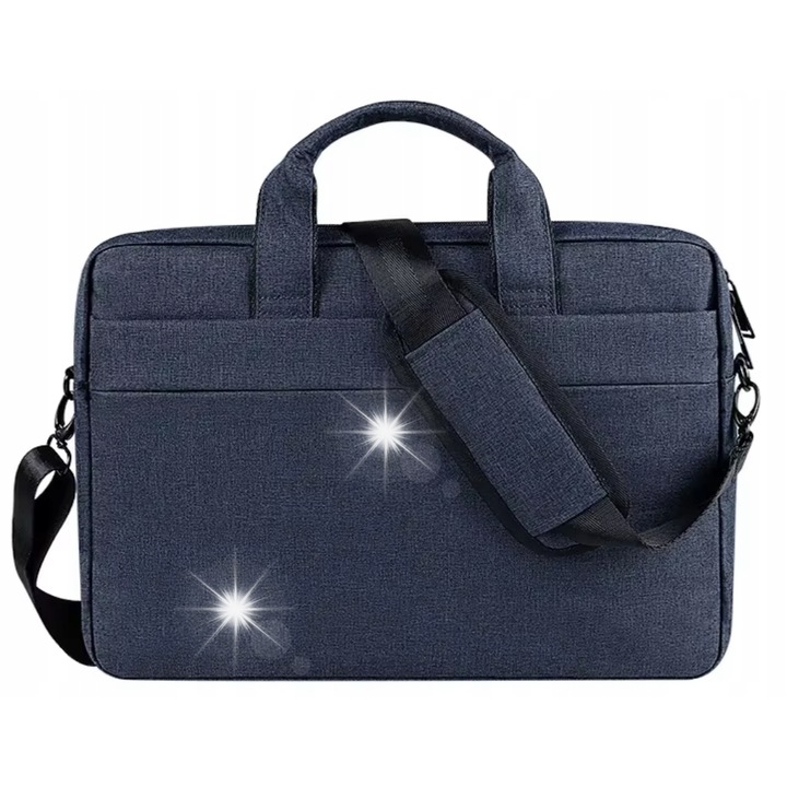 Geanta laptop DKM, 15-17 inch, impermeabila, cu curea reglabila, 40x29x4,5cm