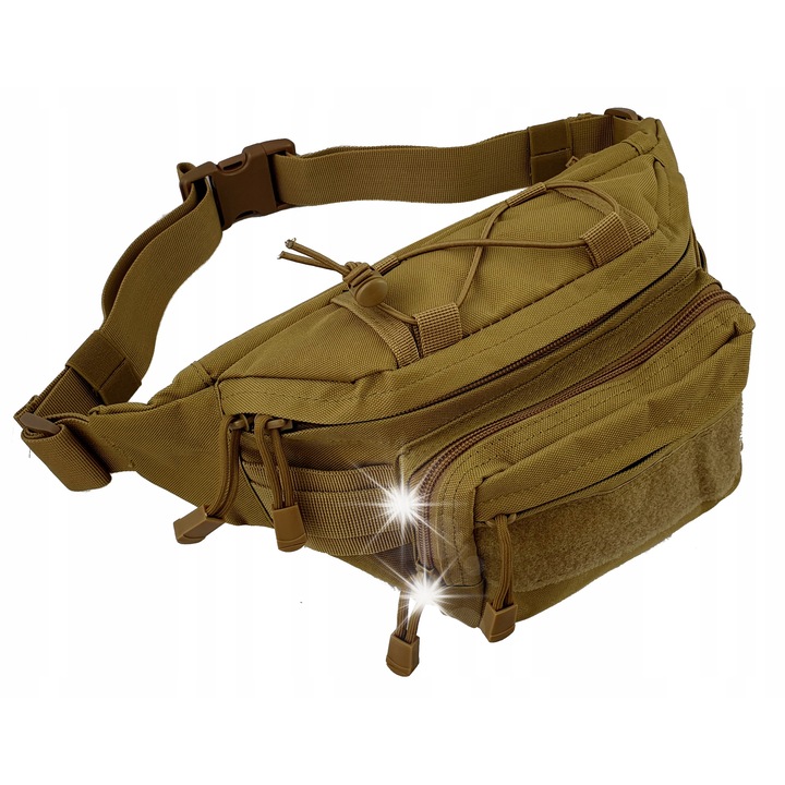 DKM férfi táska, poliészter, 27x17x5-12 cm, zöld