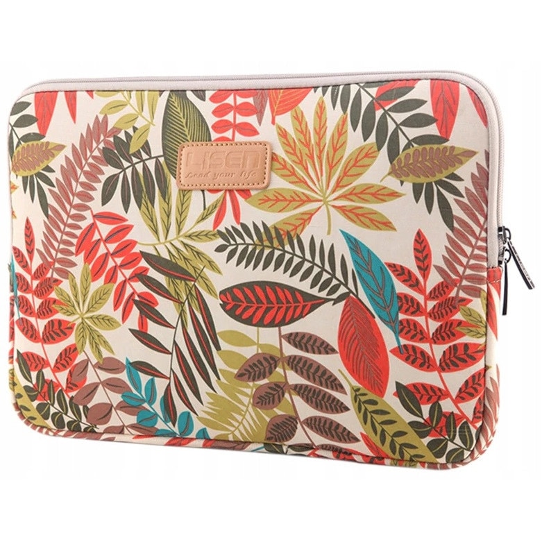 Etui pentru laptop DKM universal 12,5-13,5 inch, captusit cu plus, rezistent la apa, Multicolor, 33,5 x 23,5 x 1,5 cm