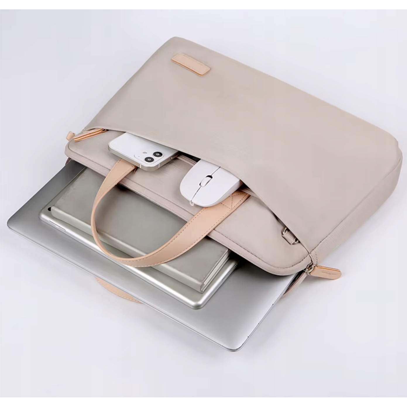 Geanta laptop DKM, 15-16 inch, waterproof, cu curea reglabila, 41x29x2,5-4,5 cm, set cu buzunar extern.