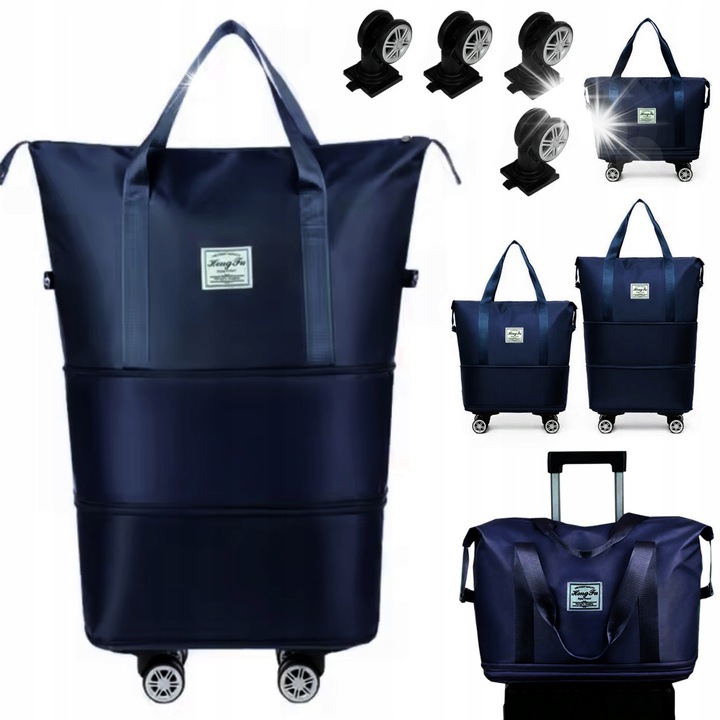 DKM utazótáska, kék, 40x20x70cm