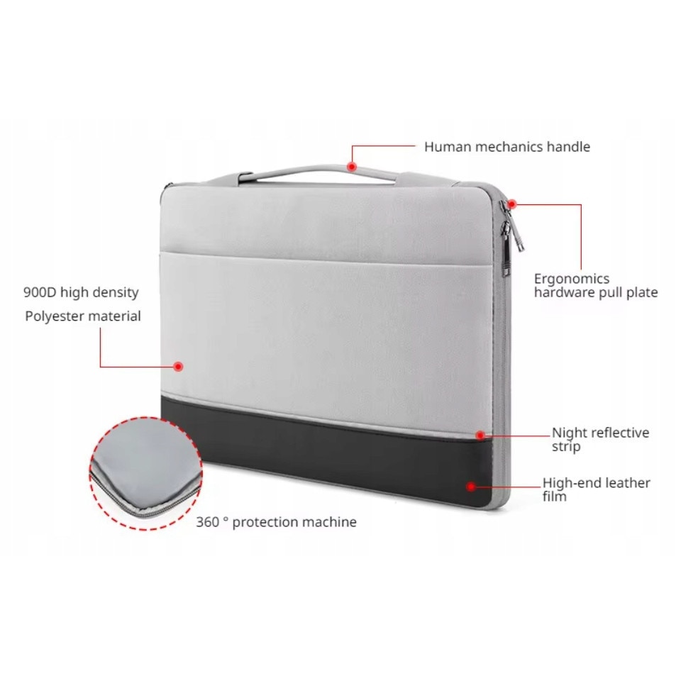 Geanta laptop DKM, universala, 14-15.4 inch, impermeabila, multiple compartimente, 39x27,5x2,5cm