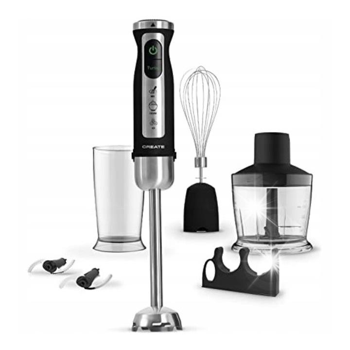 Блендер, Create, Черен/Сребрист, 300W
