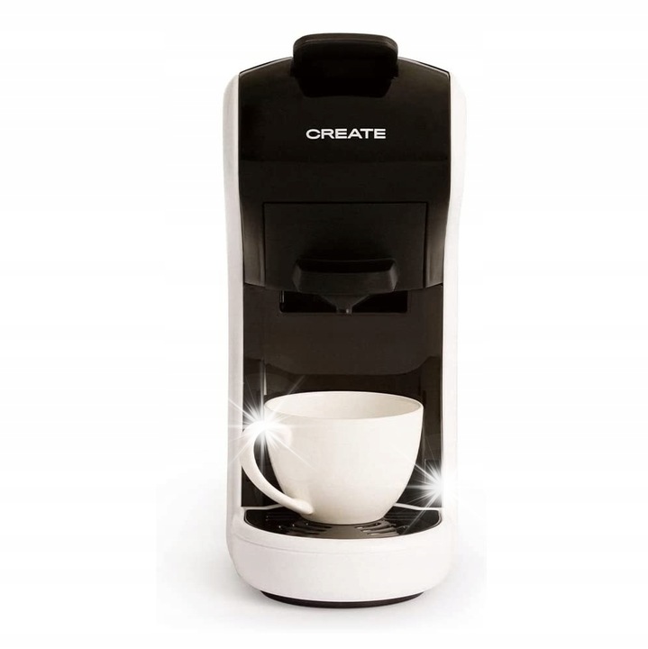 Espressor capsule Create, Alb/Negru