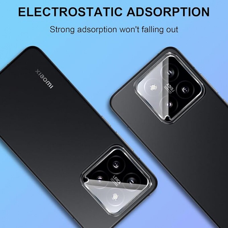 Folie protectie camera Xiaomi 14, set 2 bucati, sticla securizata transparenta 0.33mm 9H