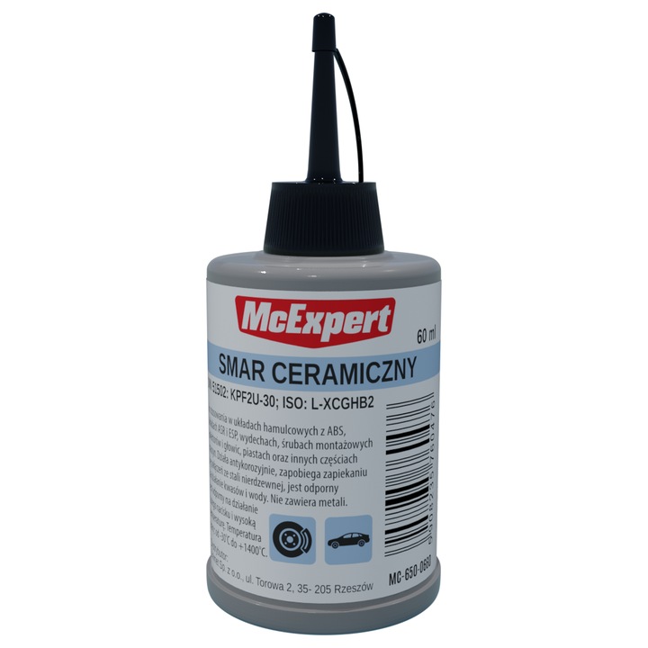 Kerámia kenőanyag, MC Expert, 60ml, -30 C-tól +1400 C-ig hőálló, ABS, ASR és ESP fékrendszerekhez alkalmazható