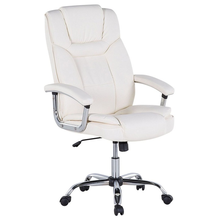 Scaun de birou din piele artificiala bej Advance