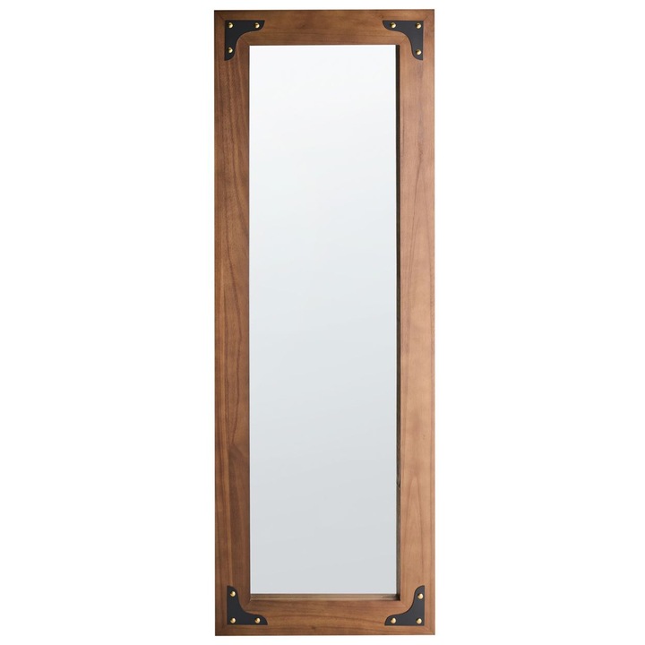 Oglinda de perete Blosville 58 cm 164 cm Lemn de brad Maro