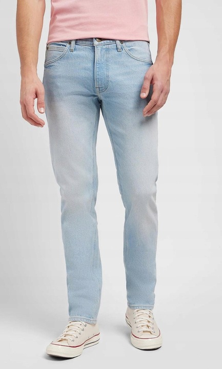 Blugi barbati Lee Daren albastru bumbac, Albastru