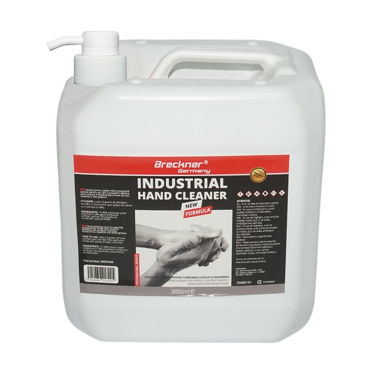 Solutie spalat maini industriala cu pompa 3L Breckner Germany