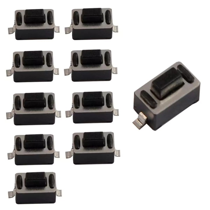 10 X Micro Intrerupator Cu Telecomanda Mik18 Dimensiuni Corp: 3, 5 Mm X 6, 0 Mm, Inaltime Buton: 5, 0 Mm