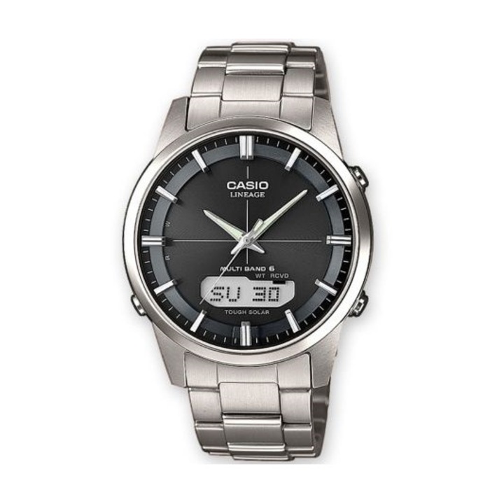 Karóra CASIO LINEAGE ANA-DIGIT MULTIBAND 6 TOUGH SOLAR - BLACK LCW-M170TD-1AER