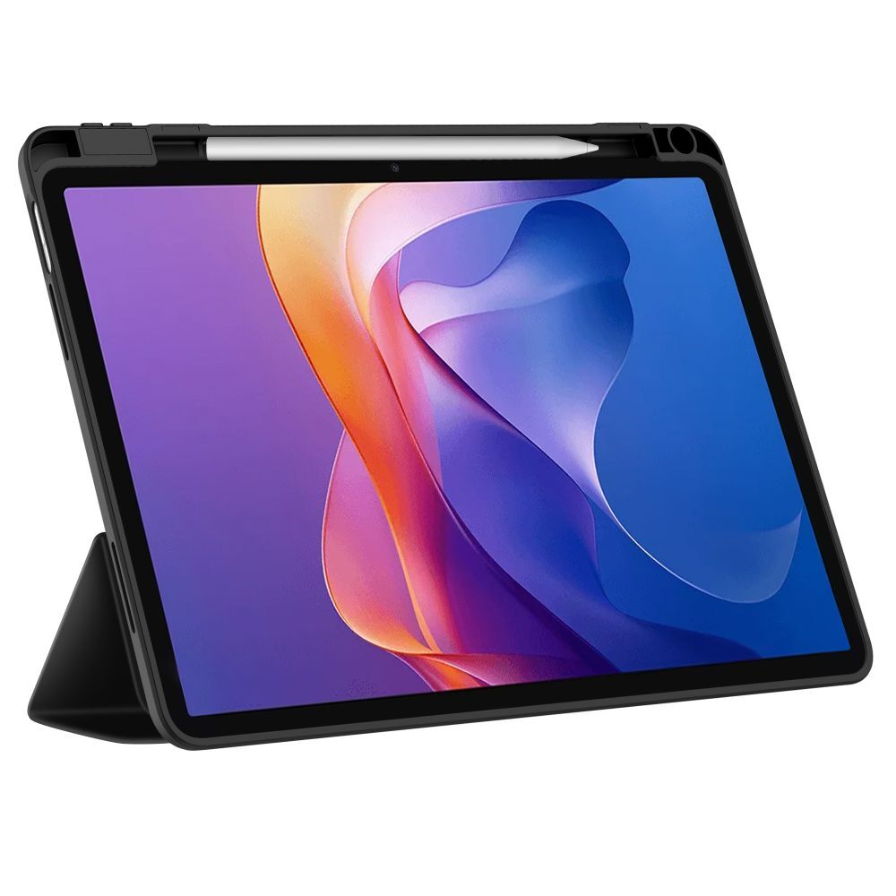 Husa tableta Graffistore pentru Xiaomi Redmi Pad 2 (11 inch) - inteligenta neagra, cu suport pentru stylus