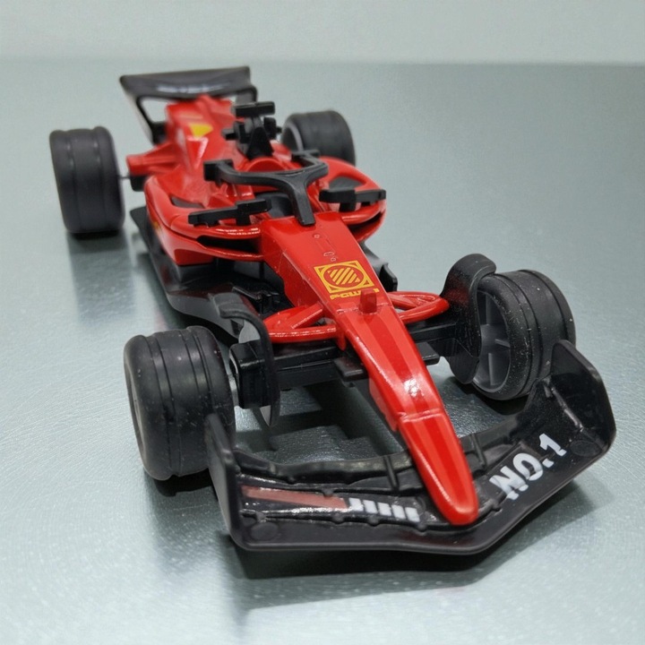 Masinuta de Formula 1 din Metal, 1:36, PullBack, Rosu, 13cm, VisionXXI