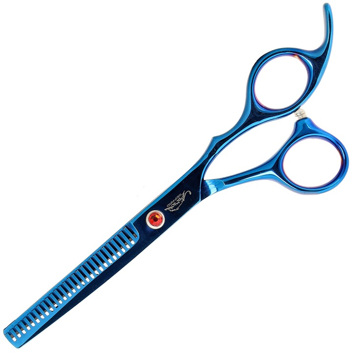 Ножица за подстригване Gepard 6, 5 инча, стомана, синя, за десничари