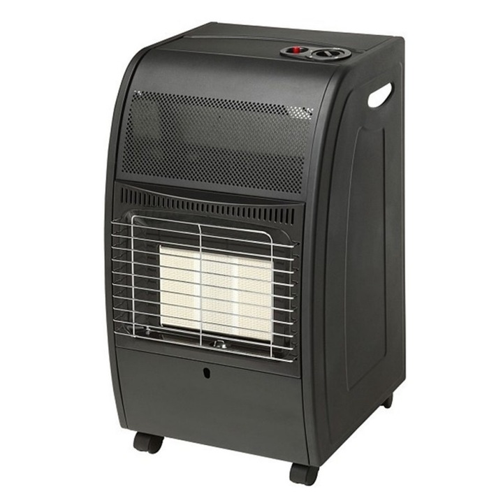 Incalzitor pe gaz DEDRA DED9975, putere 1,4/2,9/4,2 kW, pentru gaz propan/butan, aprindere piezoelectrica, negru, 420x350x735 mm