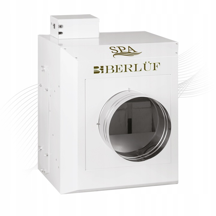 Овлажнител за въздух Berluf Spa, бял, 10.5x1.5 кг, безжичен контролен панел, компактен дизайн