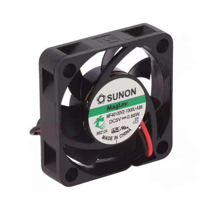 Ventilator DC axial 5VDC 40x40x10mm 11.89m3/h 20.6dBA lagar Vapo SUNON MF40100V2-1000U-A99