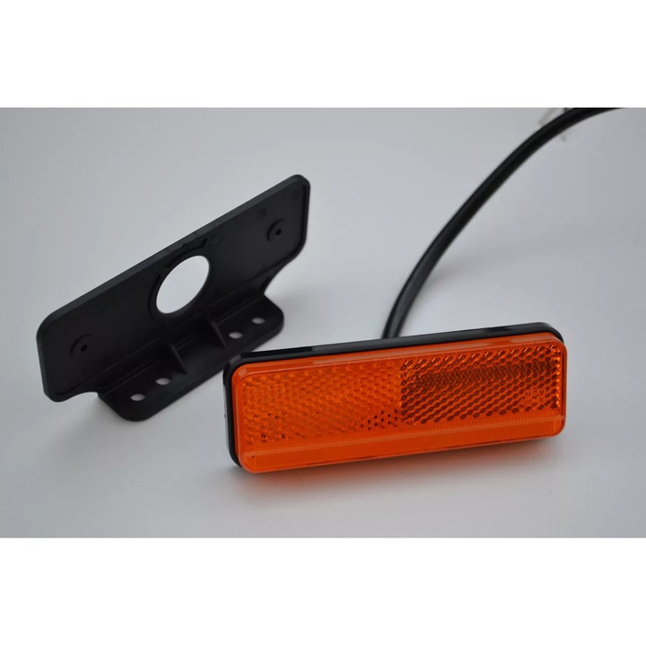 LED helyzetjelző SLIM neon, 12/24V, sárga, 1 darab