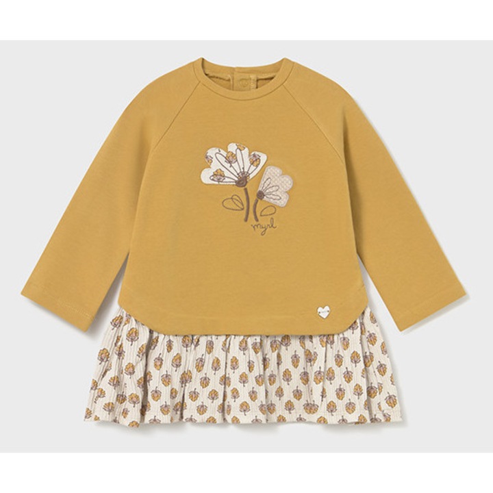 Mayoral, mustárszínű, mintás és hímzett, Mustársárga