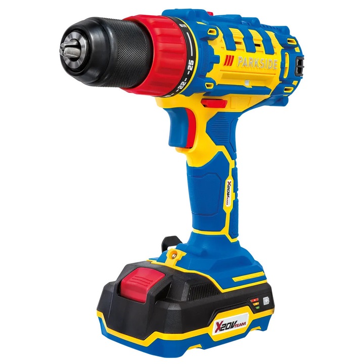 Șurubelniță și mașină de găurit PABS 20-LI G8 PARKSIDE Ediție Limitată de Colecție, 2Ah, 20V, Include baterie și încărcător