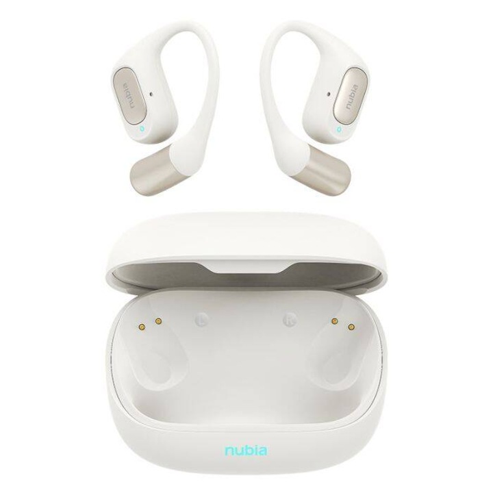 Casti Telefon NUBIA LiveFlip Bluetooth 5.4 ENC 15mm Design Ergonomic Alb