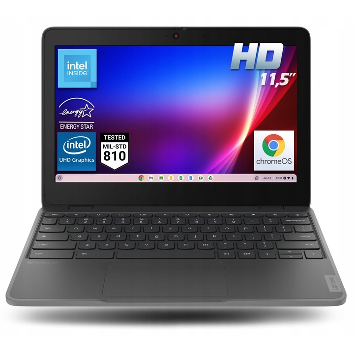 Laptop Lenovo 100e Chromebook Gen 4 N100 8GB 64GB eMMC 11 "5" HD