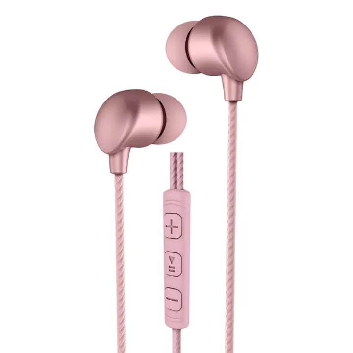 Casti In-ear Audeeo Metallic Earphones 2 cu Fir Negru