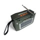 Radio cu panou de încărcare solară, difuzor Bluetooth portabil de exterior, antenă de mare putere 1200mAh BT/USB/TF/FMNS-600S-VERDE