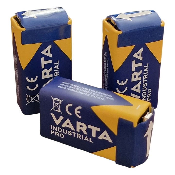 Set 3 buc Baterii Alkaline 9V Varta 6LR61, universal, alcalin