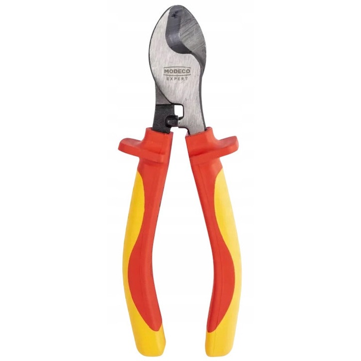 Clește de tăiere cabluri Modeco, 1000V, 160mm, oțel crom-vanadiu, manere izolate