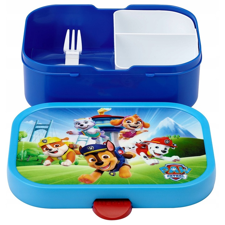 Cutie prânz Mepal Psi Patrol, 750ml, fără BPA, compartiment detasabil, 18x13x6cm