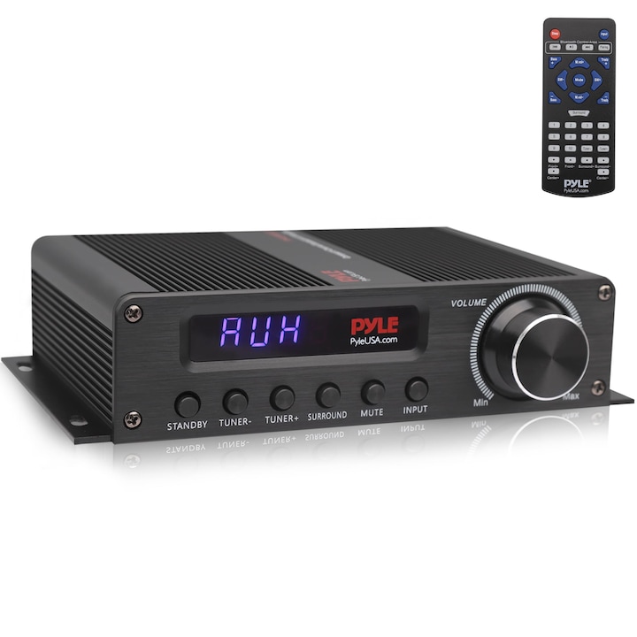 Amplificator Pyle HiFi 100W, 5.1 canale, Bluetooth, 14, 96x7, 83x3, 46cm, antenă HDMI
