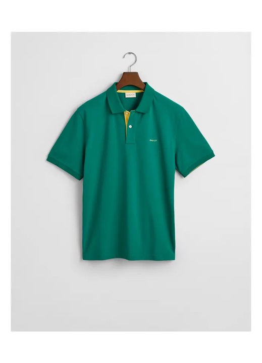 Tricou pentru barbati, Gant, bumbac, verde, L INTL