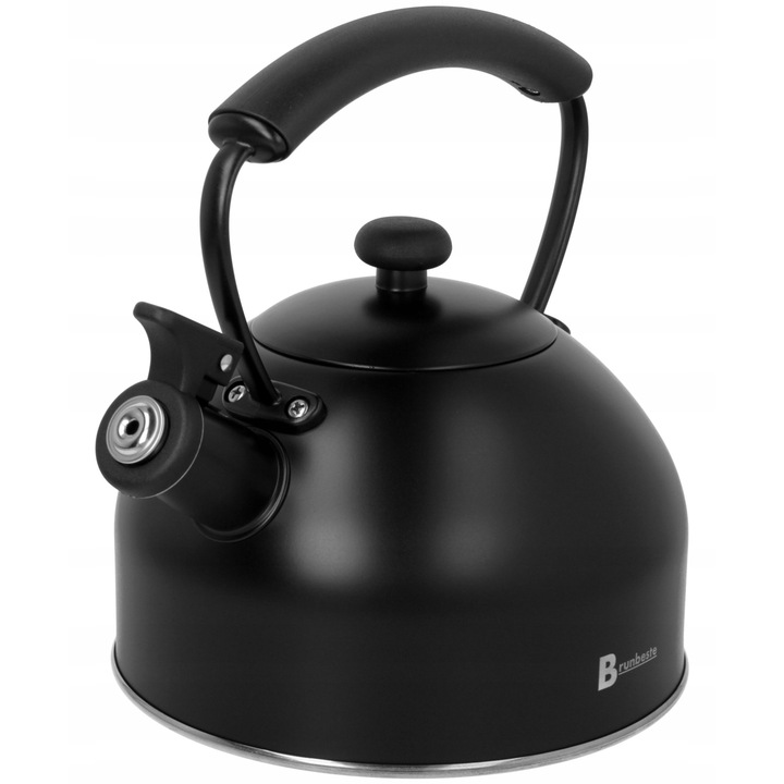 Brunbeste hagyományos teáskanna, 2.2L, matt fekete, indukciós főzőlaphoz