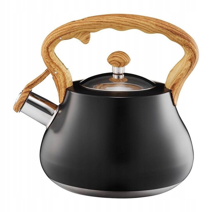Ceainic emailat Florina APERTO K3, 2.5L, gri, 19x19x24cm