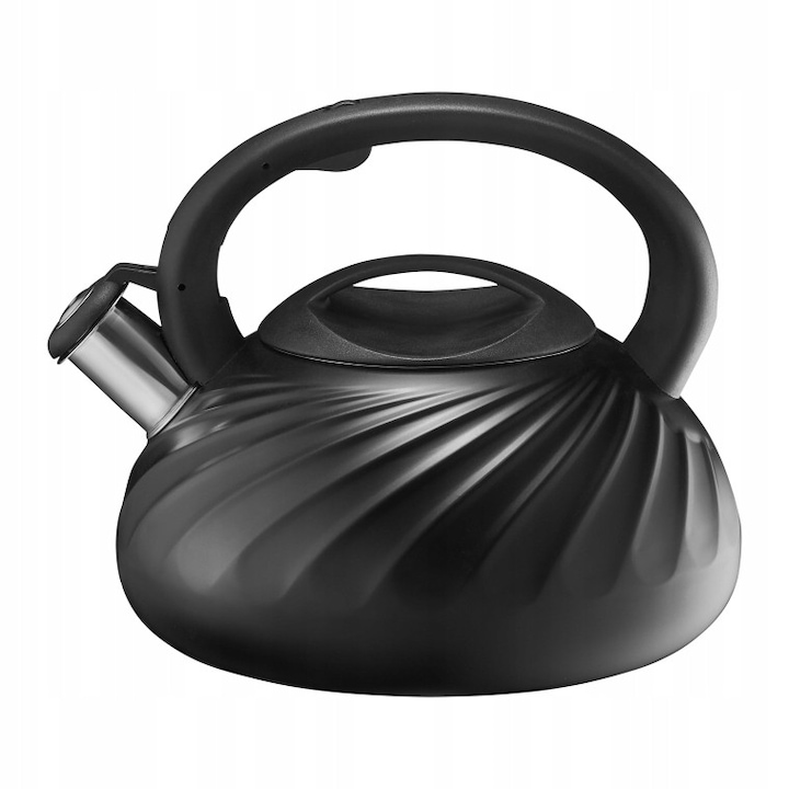 Ceainic Florina Ava 2, 5L, inox, cu fluier, design clasic