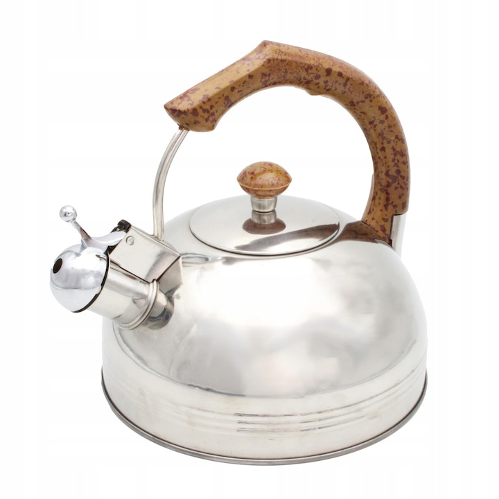 Ceainic Brunbeste, inox, 2.7L, negru, pentru gaz si inductie