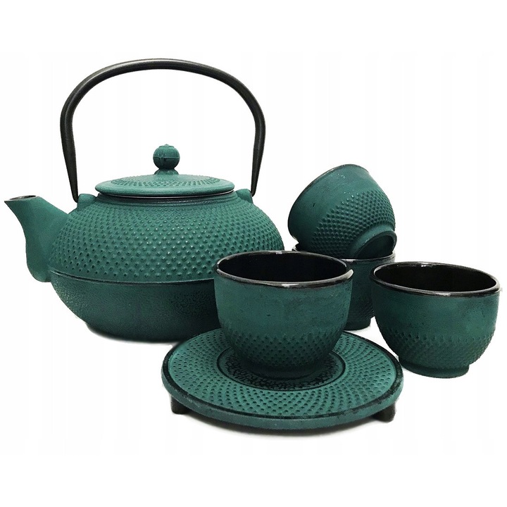Ceainic tradițional Elitehoff 3.5L, inox, roșu, cu fluier, design elegant