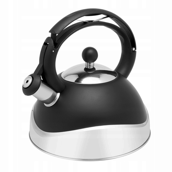Ceainic electric Ambition Dajar Curly 1.7L, gri, baza rotativa 360, protectie supraincalzire