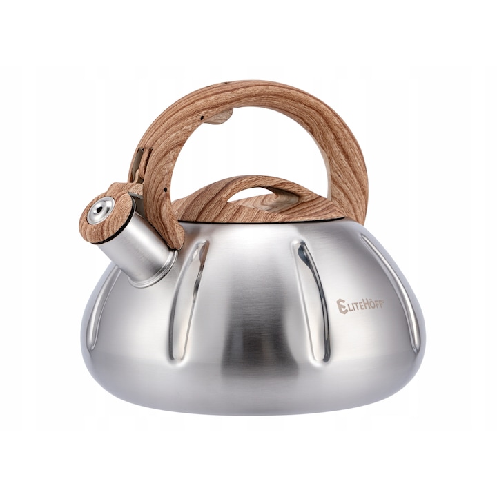 Fierbator electric fara fir Kalorik 1,7L, 3000W, cu baza rotativa, protectie la supraincalzire, inox