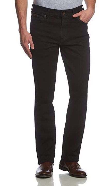Pantaloni barbati, Wrangler, Jean Texas Stretch 5Pocket, negru, W33-L34 US
