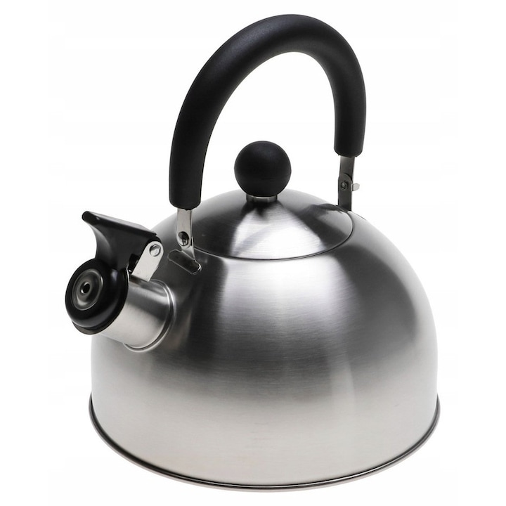 Ceainic Elitehoff din otel inoxidabil, 2L, gri/argintiu, design ergonomic