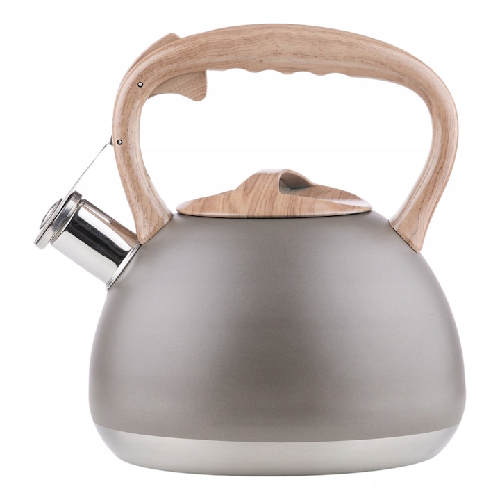 Ceainic Florina Virgo 3.4L Inox, Gri, pentru plite pe inductie
