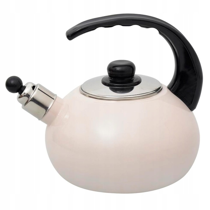 Ceainic Ambition Arlo, 2.3 L, otel inoxidabil, negru mat, ergonomic